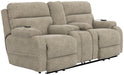 Regenerator Dual Lift Power Headrest Console Loveseat w/CR3 Heat/Massage/Lumbar/Zero Gravity - Gibson McDonald Furniture & Mattress 