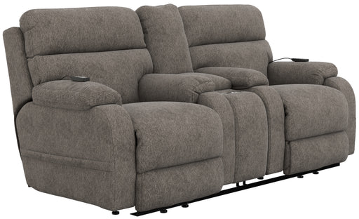 Regenerator Dual Lift Power Headrest Console Loveseat w/CR3 Heat/Massage/Lumbar/Zero Gravity - Gibson McDonald Furniture & Mattress 