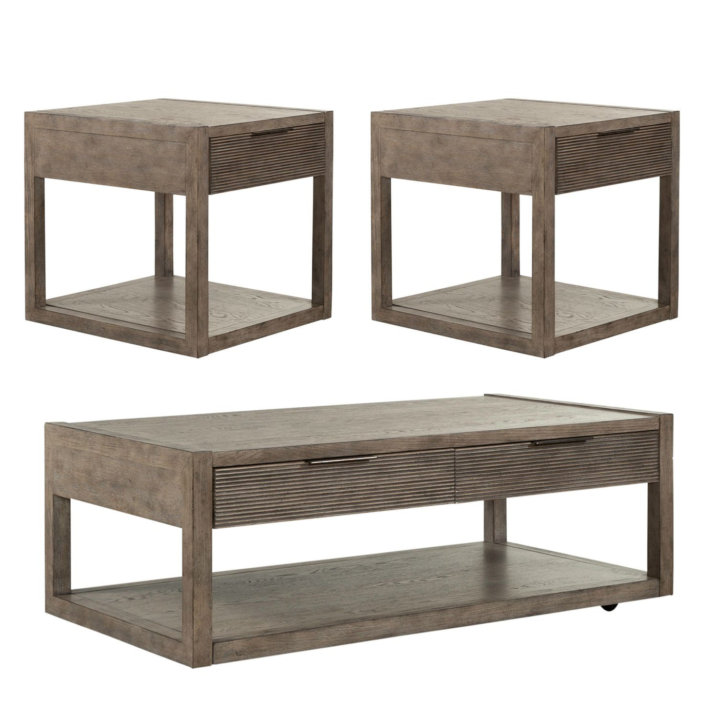 Liberty Furniture Bartlett Field 3 Piece Set (1-Cocktail 2-End Tables)