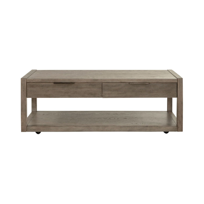Bartlett Field Cocktail Table in Dusty Taupe - Gibson McDonald Furniture & Mattress 