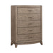 Avalon 5 Drawer Chest in Burnished Beige image