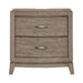 Avalon Nightstand with Charging Station in Burnished Beige - Gibson McDonald Furniture & Mattress 