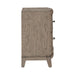 Avalon Nightstand with Charging Station in Burnished Beige - Gibson McDonald Furniture & Mattress 
