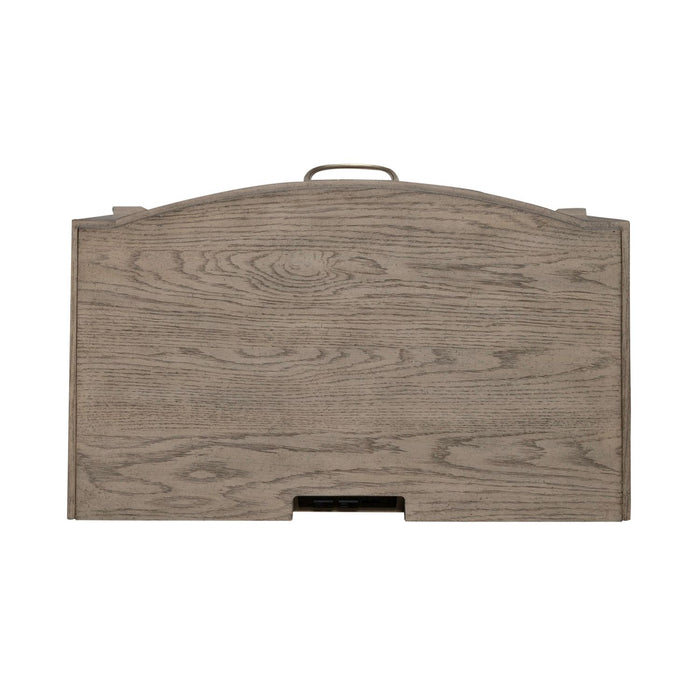 Avalon Nightstand with Charging Station in Burnished Beige - Gibson McDonald Furniture & Mattress 