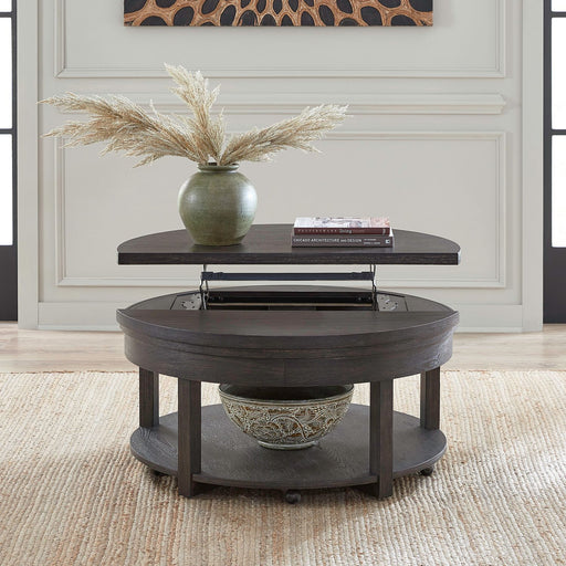 Weston Round Lift Top Cocktail Table - Gibson McDonald Furniture & Mattress 