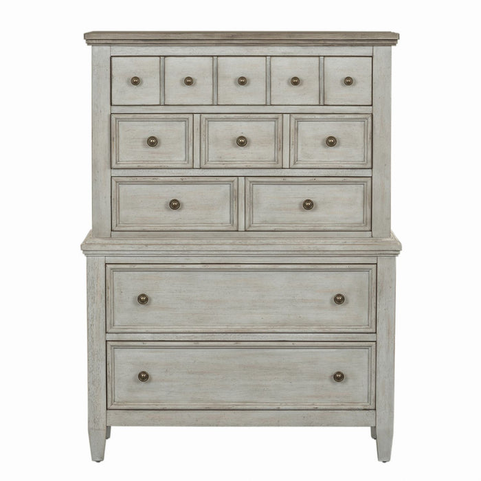 Heartland King California Panel Bed, Dresser & Mirror, Chest image