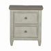 Heartland 2 Drawer Nightstand w/ Charging Station in Antique White - Gibson McDonald Furniture & Mattress 