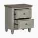 Heartland 2 Drawer Nightstand w/ Charging Station in Antique White - Gibson McDonald Furniture & Mattress 