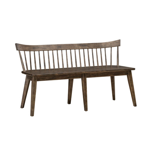 Midland Falls Spindle Back Bench in Rustic Brown - Gibson McDonald Furniture & Mattress 