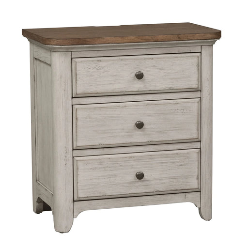 Farmhouse Reimagined Drawer Nightstand in Antique White image