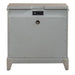 Belmar 3 Drawer Nightstand in Washed Taupe and Silver Champagne - Gibson McDonald Furniture & Mattress 