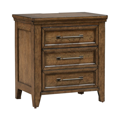 Carolina Park Nightstand w/ Charging Station - Gibson McDonald Furniture & Mattress 
