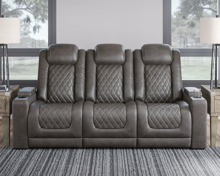 HyllMont Power Reclining Living Room Set - Gibson McDonald Furniture & Mattress 