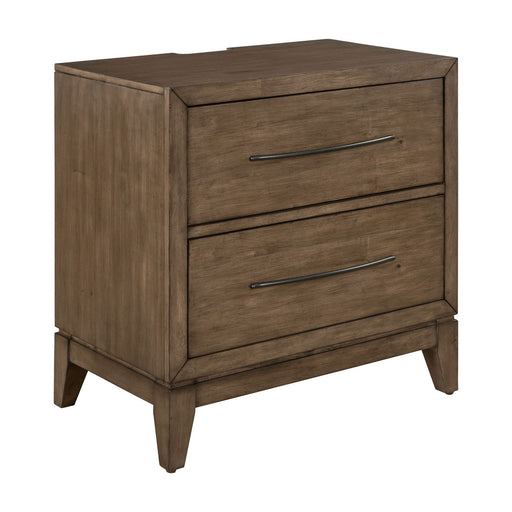 Shaker Lakes Nightstand w/ Charging Station - Gibson McDonald Furniture & Mattress 