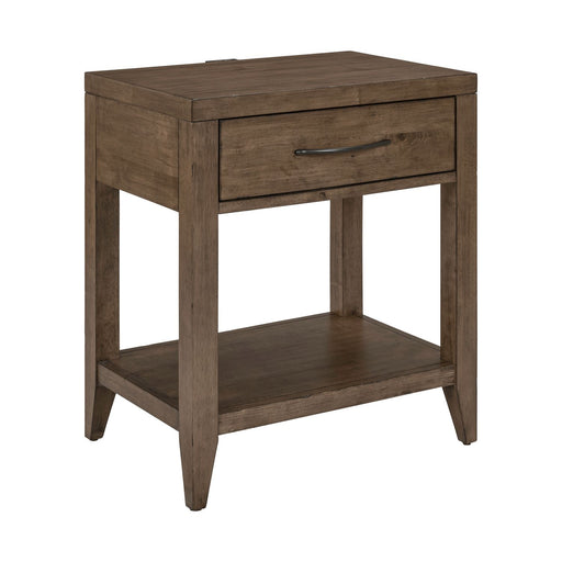 Shaker Lakes Open Nightstand w/ Charging Station - Gibson McDonald Furniture & Mattress 