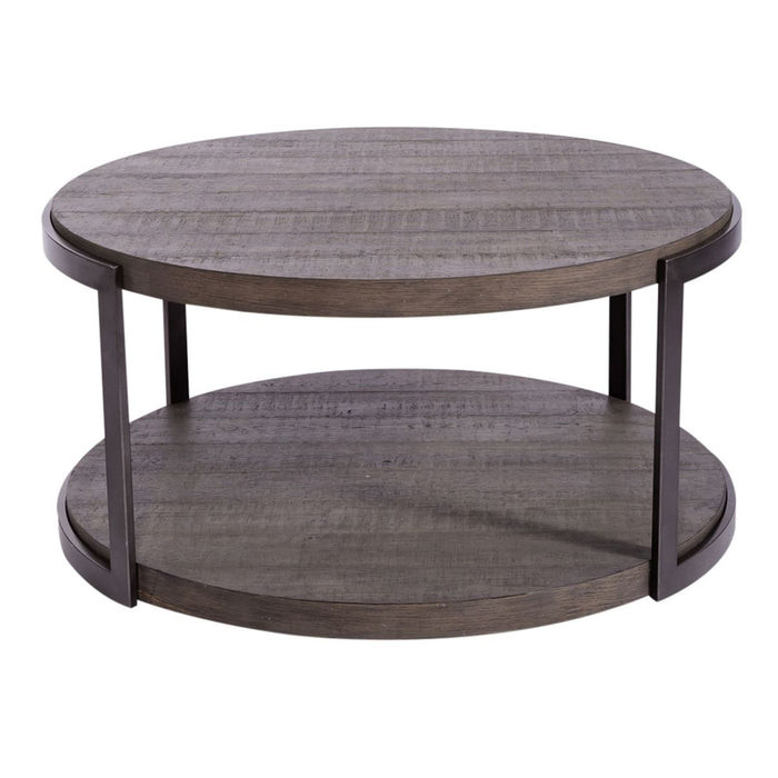 Liberty Furniture Modern View Round Cocktail Table in Gray image