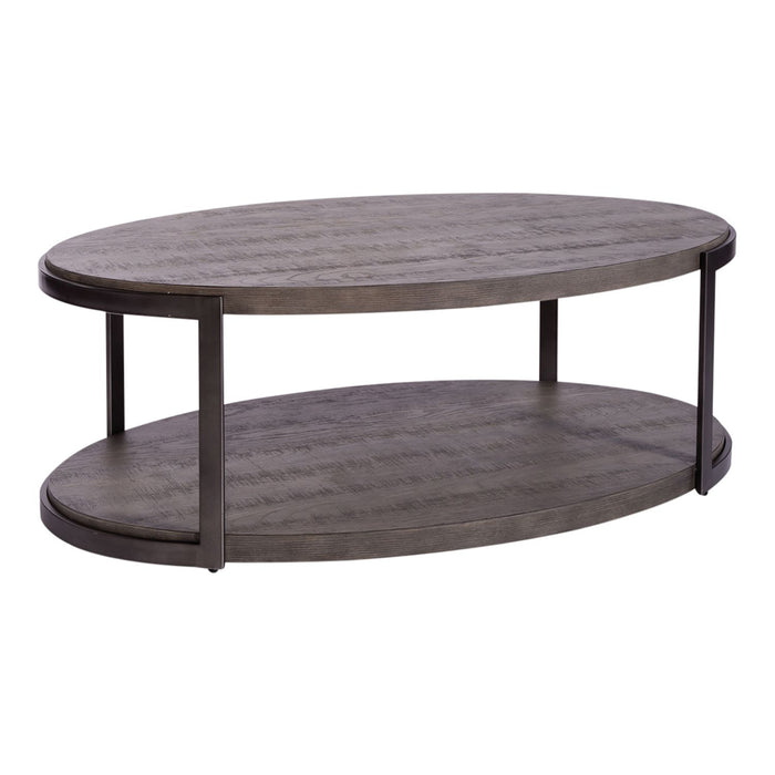 Modern View Oval Cocktail Table - Gibson McDonald Furniture & Mattress 