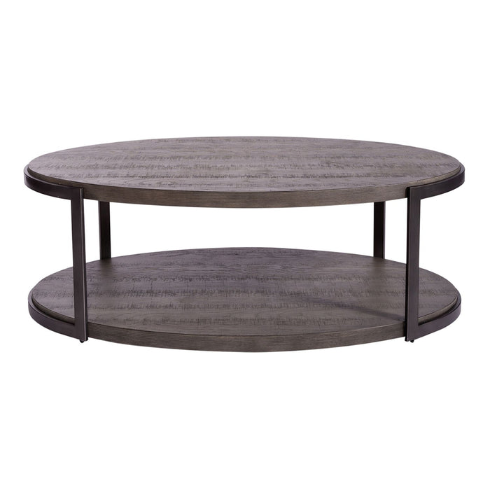 Modern View Oval Cocktail Table - Gibson McDonald Furniture & Mattress 
