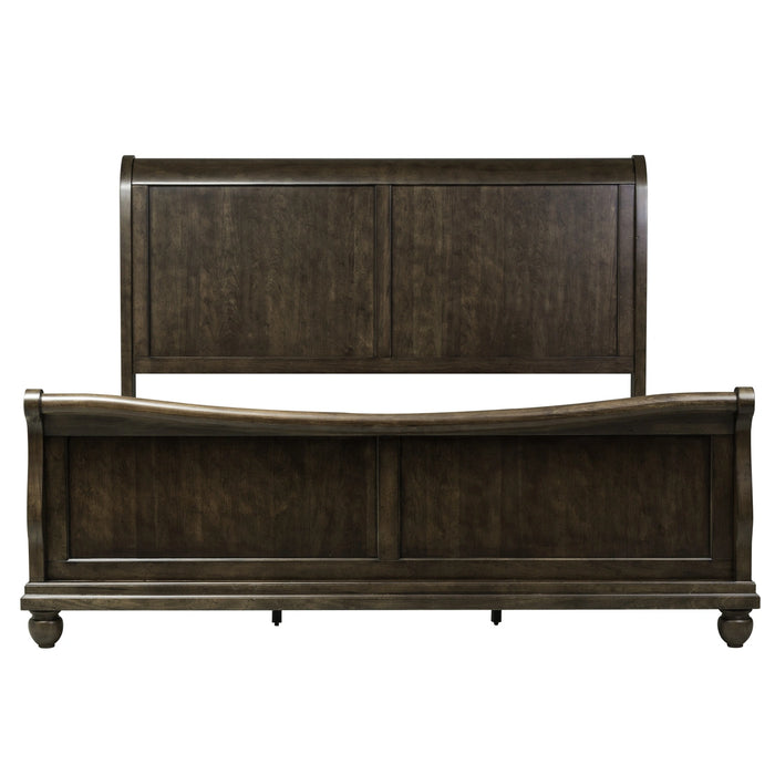 Rustic Traditions King California Sleigh Bed, Dresser & Mirror, Chest image