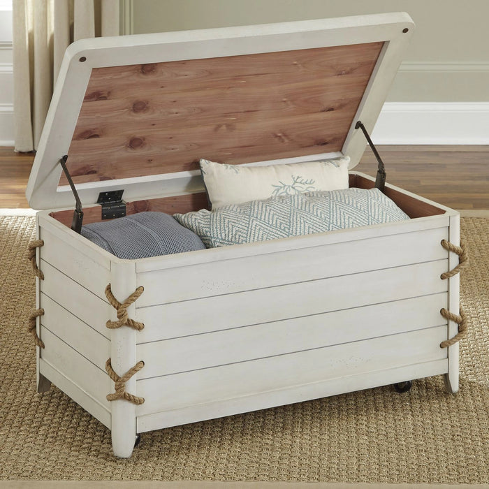 Dockside II Storage Trunk in White image