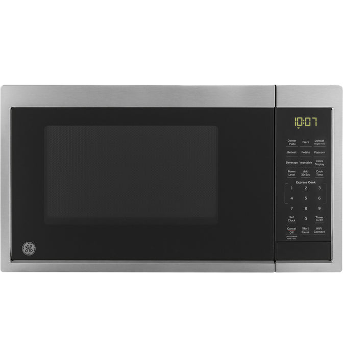 GE¨ 0.9 Cu. Ft. Capacity Smart Countertop Microwave Oven with Scan-To-Cook Technology