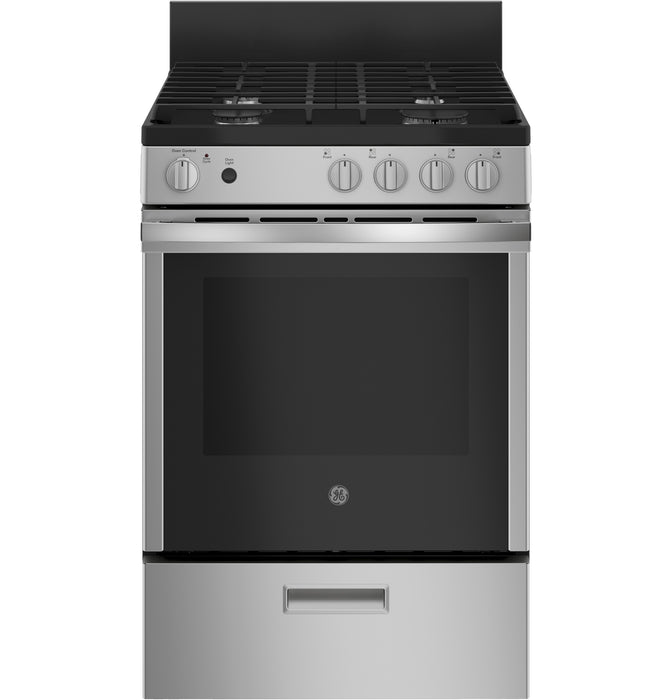 GE¨ 24"  Steam Clean Free-Standing/Slide-in Gas Range