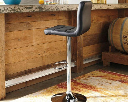 Bellatier Adjustable Height Bar Stool - Gibson McDonald Furniture & Mattress 