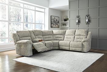 Family Den 3-Piece Power Reclining Sectional