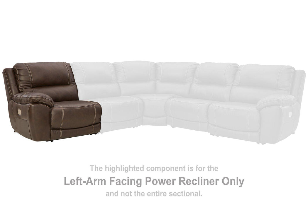 Dunleith Power Reclining Loveseat with Console - Gibson McDonald Furniture & Mattress 