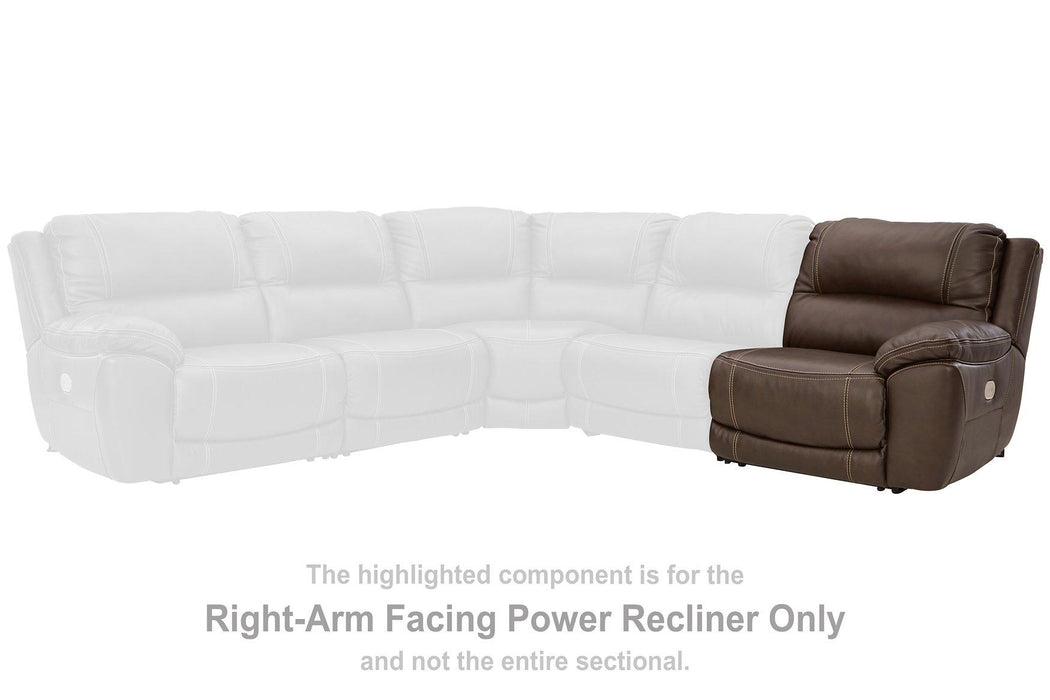 Dunleith Power Reclining Loveseat with Console - Gibson McDonald Furniture & Mattress 