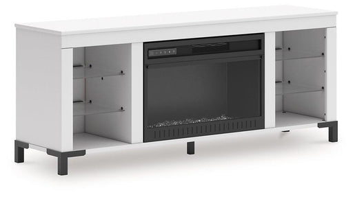 Brollevi 60" TV Stand with Electric Fireplace - Gibson McDonald Furniture & Mattress 
