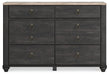 Nanforth Dresser - Gibson McDonald Furniture & Mattress 