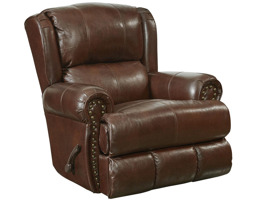 Catnapper Duncan Power Deluxe Lay Flat Recliner in Walnut