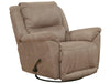 Catnapper Furniture Cole Chaise Swivel Glider Recliner in Camel - Gibson McDonald Furniture & Mattress 