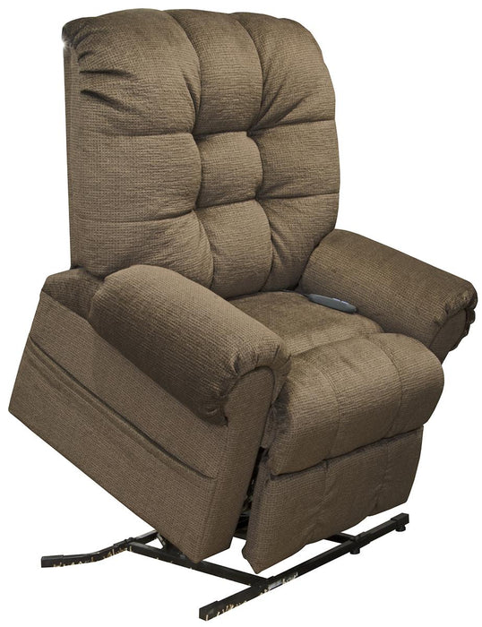 Catnapper Furniture Omni Power Lift Chaise Recliner in Truffle - Gibson McDonald Furniture & Mattress 