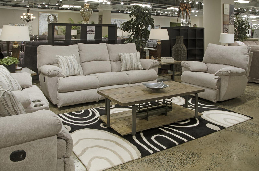 Catnapper Furniture Sadler Lay Flat Reclining Sofa with DDT in Jute-46 - Gibson McDonald Furniture & Mattress 
