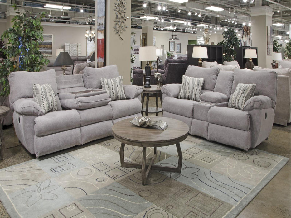 Catnapper Furniture Sadler Power Lay Flat Reclining Sofa with DDT in Mica - Gibson McDonald Furniture & Mattress 