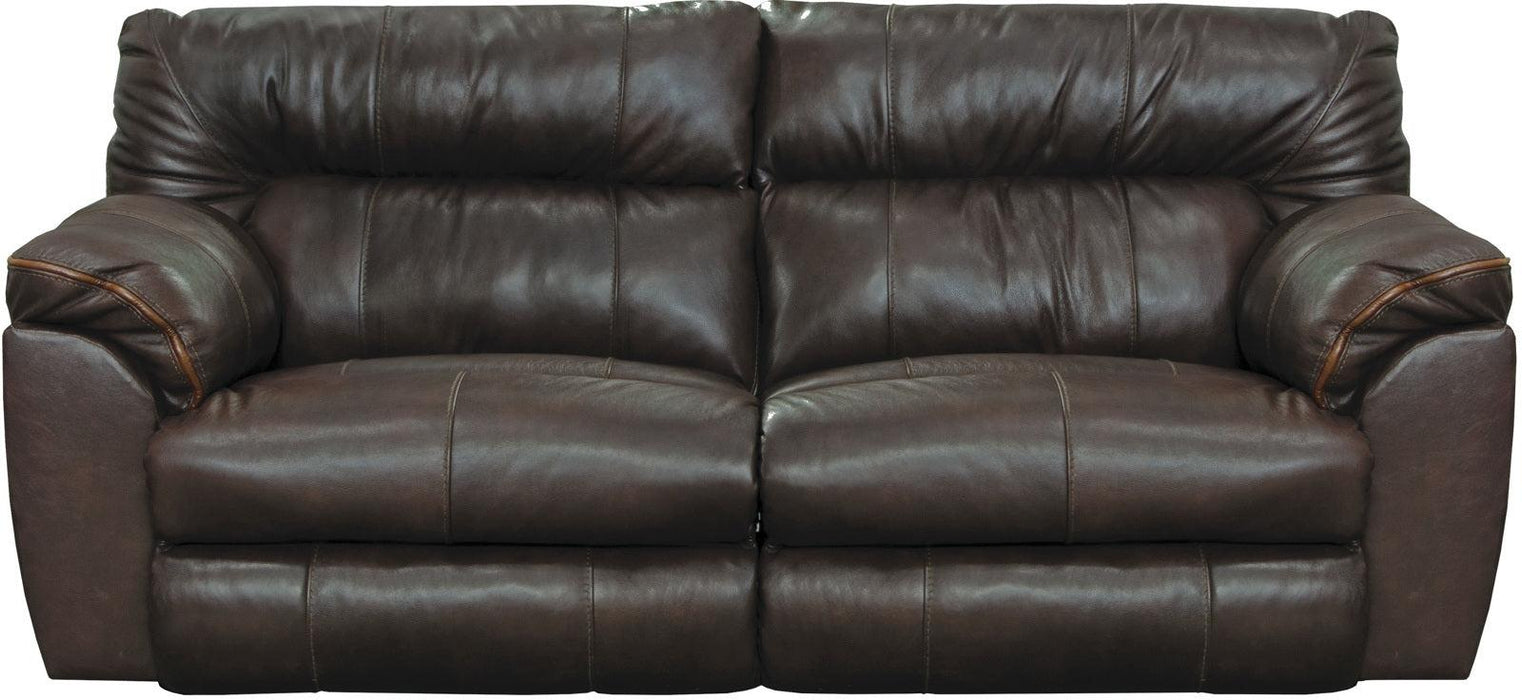 Catnapper Milan Power Lay Flat Reclining Sofa in Chocolate 64341