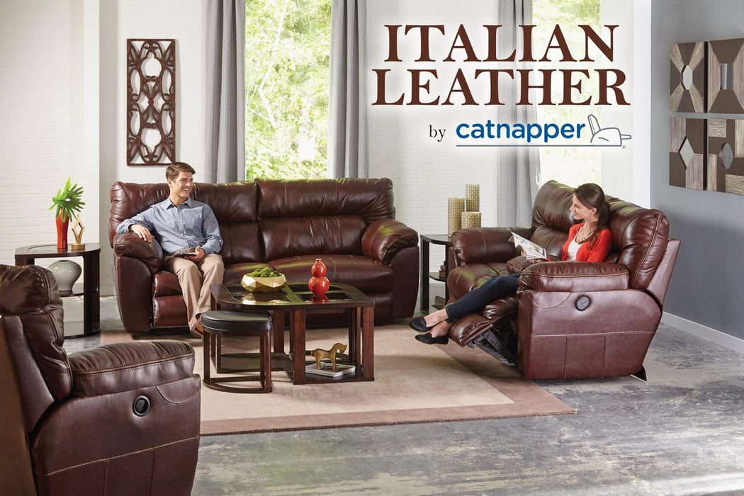 Catnapper Milan Lay Flat Recliner in Walnut 4340-7 - Gibson McDonald Furniture & Mattress 