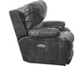 Catnapper Thornton Power Headrest/Power Lay Flat Recliner in Steel - Gibson McDonald Furniture & Mattress 