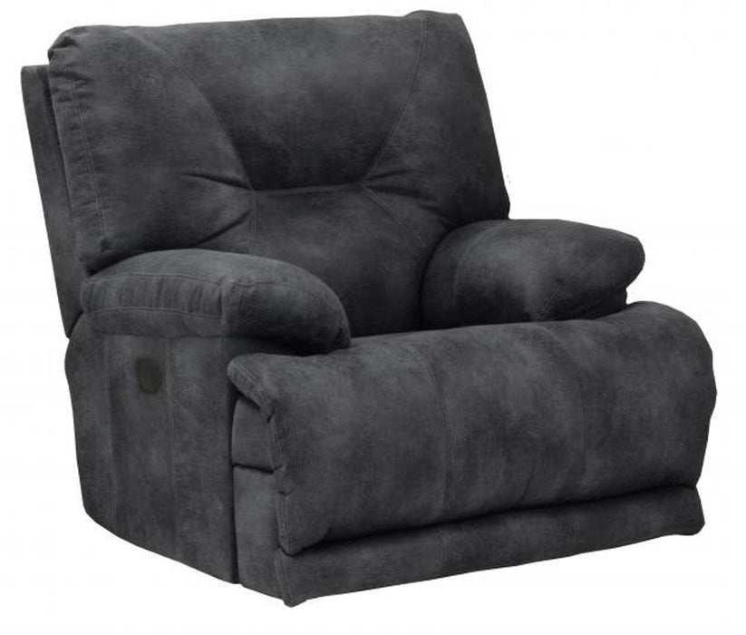 Catnapper Voyager Power Lay Flat Recliner in Slate