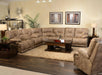 Catnapper Voyager Lay Flat Reclining Console Loveseat in Brandy Off - Gibson McDonald Furniture & Mattress 