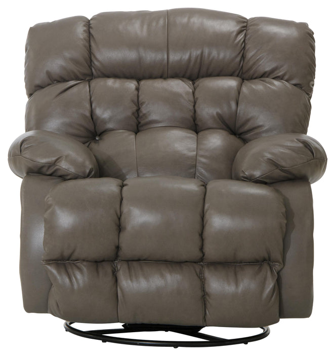 Pendleton Leather Chaise Swivel Glider Recliner - Gibson McDonald Furniture & Mattress 