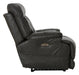 Naples Leather Power Lay Flat Recliner with Power Adjustable Headrest and Extra Extension Footrest - Gibson McDonald Furniture & Mattress 