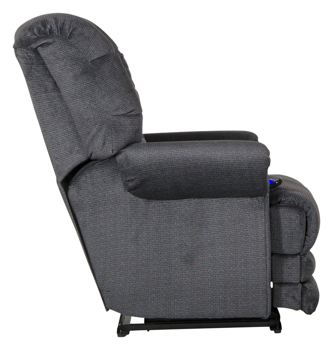 Malone Power Lay Flat Recliner with Extended Ottoman - Gibson McDonald Furniture & Mattress 
