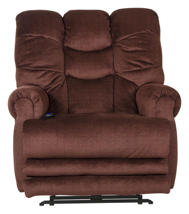 Malone Power Lay Flat Recliner with Extended Ottoman - Gibson McDonald Furniture & Mattress 