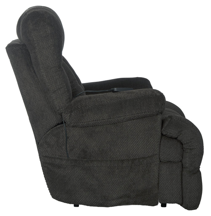 Sterling Power Lay Flat Recliner with Power Adjustable Headrest and Lumbar with Heat & Massage - Gibson McDonald Furniture & Mattress 