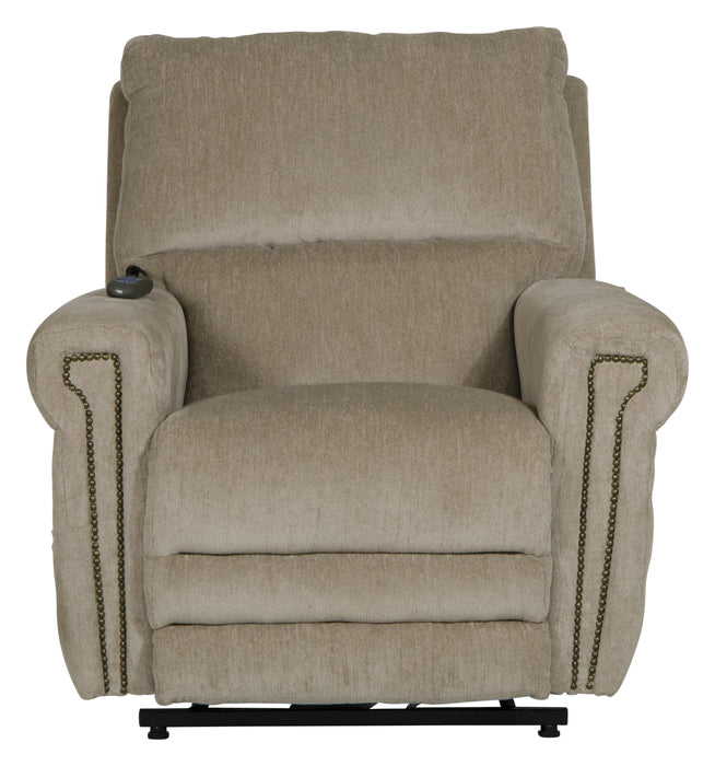 Warner Power Lay Flat Lift Recliner with Power Adjustable Headrest and Power Adjustable Lumbar Support - Gibson McDonald Furniture & Mattress 