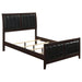 Carlton California King, E.King, & Queen Upholstered Bed Cappuccino and Black image
