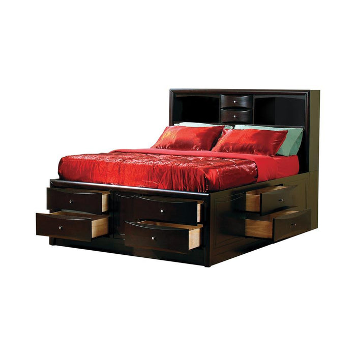 Phoenix Queen Bookcase Bed